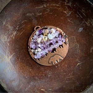 NWOT Northern Lights Copper Pendant